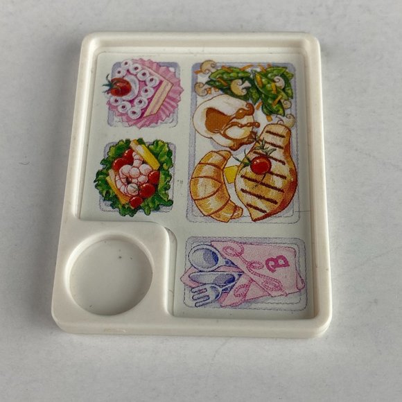Barbie Playset Accessory Meal Tray With Pretend Food Sectional Kids Pretend Play - Picture 4 of 6